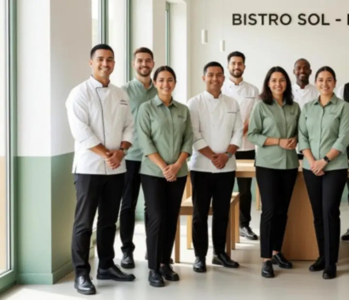 Equipo del bistró Mesaynaipes reunido en el salón principal